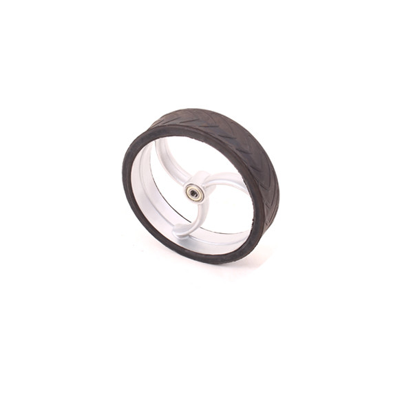 Caddyone Vorderrad für Modell 110 / S80 / S85 silber
