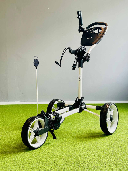 Keel Push Trolley Kolibri mit Mini-Packmaß Weiß/Weiß