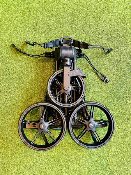 Keel Push Trolley Kolibri mit Mini-Packmaß Schwarz/Schwarz