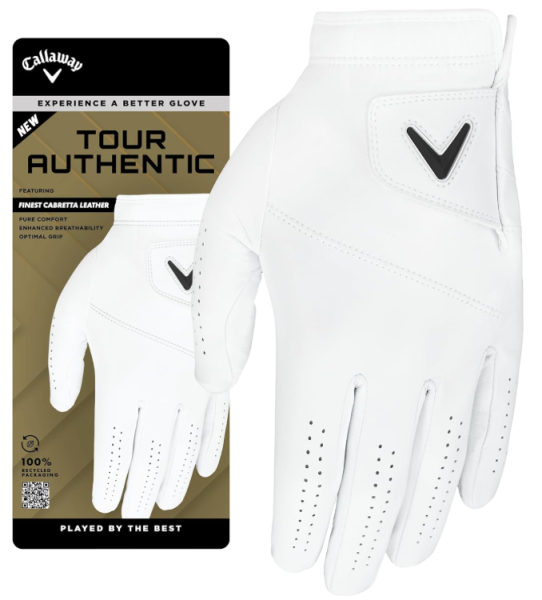 Callaway Cabretta Handschuh TOUR AUTHENTIC MLH L, white