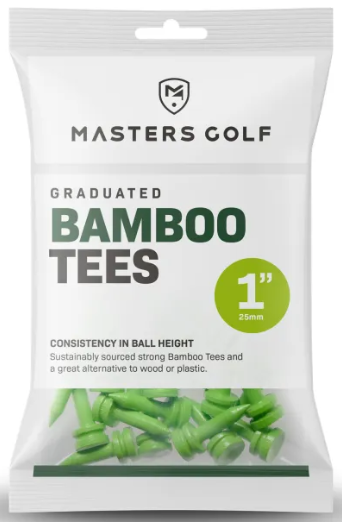 Masters Bamboo Tees graduated 25mm 25stk. lime