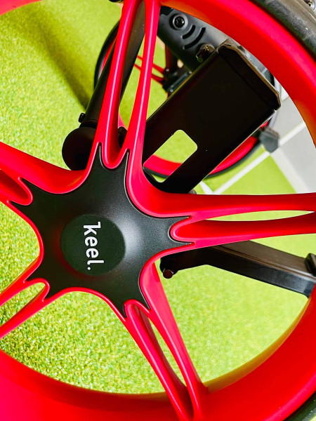 Keel Push Trolley Kolibri mit Mini-Packmaß Schwarz/Rot