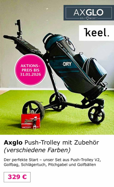 Axglo V2 Push Trolley und Bag Bundle