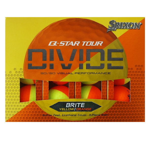 Srixon Q-Star Tour divide, gelb/orange 3er