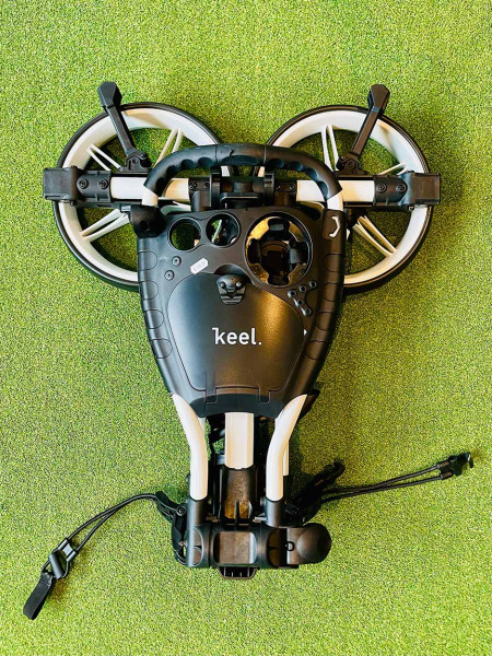 Keel Push Trolley Kolibri mit Mini-Packmaß Weiß/Weiß