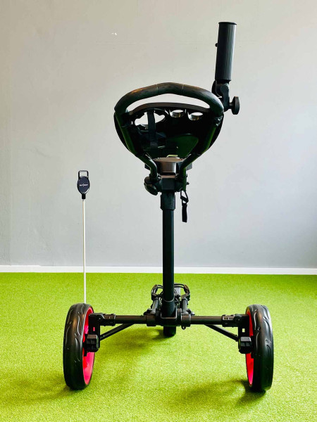 Keel Push Trolley Kolibri mit Mini-Packmaß Schwarz/Rot