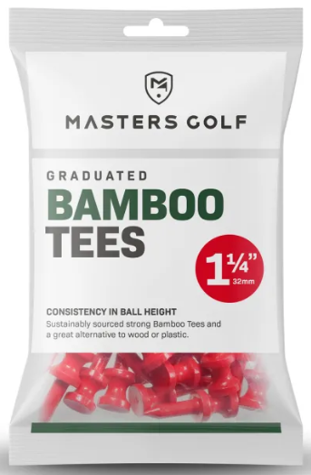 Bamboo Tees graduated 32mm 25stk. rot