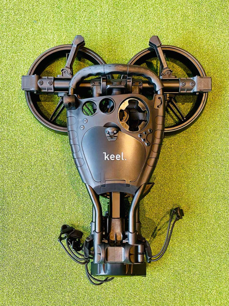 Keel Push Trolley Kolibri mit Mini-Packmaß Schwarz/Schwarz