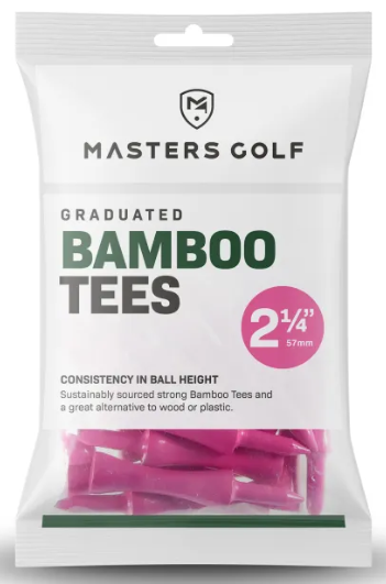 Masters Bamboo Tees graduated 57mm 20 stk. pink
