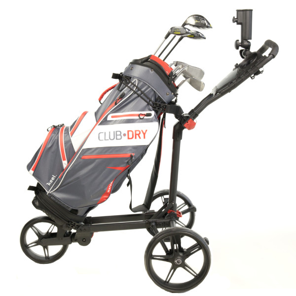 ClubCAD Push Trolley Kolibri mit Mini-Packmaß Schwarz/Rot