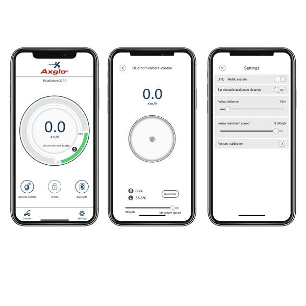 Axglo e5 Follow Me Trolley Grau oder Schwarz