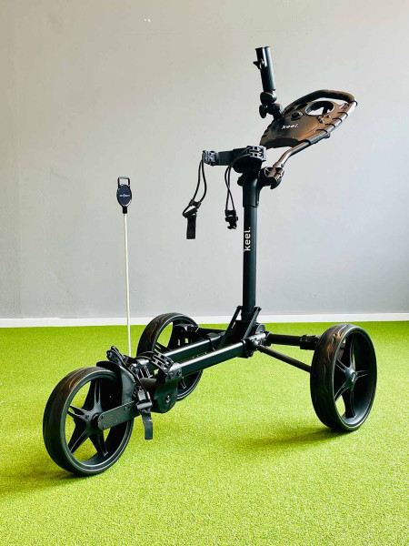 Keel Push Trolley Kolibri mit Mini-Packmaß Schwarz/Schwarz