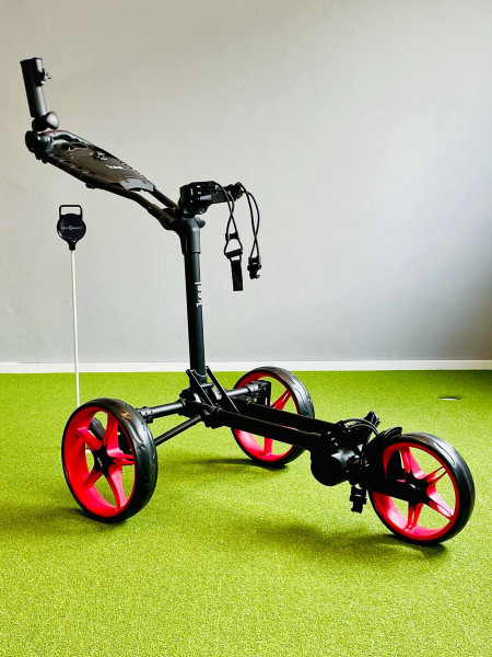 Keel Push Trolley Kolibri mit Mini-Packmaß Schwarz/Rot