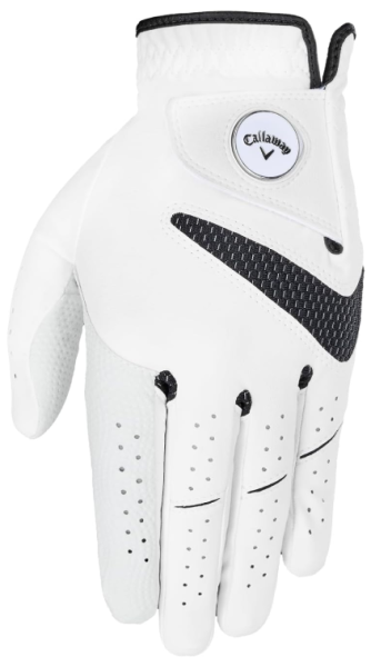 Callaway SYNTECH Handschuh MLH M, white mit Triple Track Ballmarker