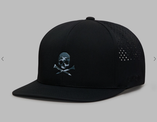 G4 Cap SKULL & TEES PERFORATED DELTA HAT, Black