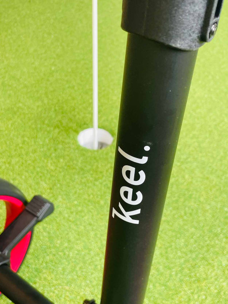 Keel Push Trolley Kolibri mit Mini-Packmaß Schwarz/Rot