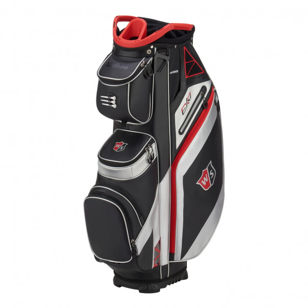 Wilson Staff EXO Cartbag Trolleybag Schwarz Rot