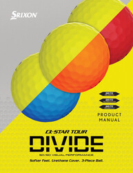 Srixon Q-Star Tour divide, gelb/orange 3er
